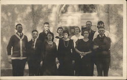 Snapshot of Group of People Postcard