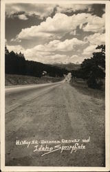 Highway 40 Between Denver and Idaho Springs Colorado Postcard Postcard Postcard