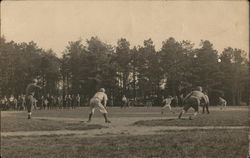 Men playing baseball Postcard Postcard Postcard