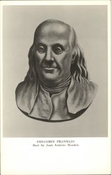 Bust of Benjamin Franklin by Jean Antoine Houdon Political Postcard Postcard Postcard