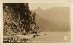 Highway Around Lake Crescent Piedmont, WA Postcard Postcard Postcard