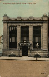 Washington Heights Free Library Postcard