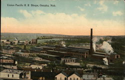 Union Pacific R. R. Shops Postcard