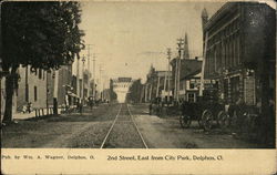 2nd Street East from City Park Delphos, OH Postcard Postcard Postcard