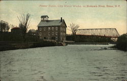 Power House, City Water Works on Mohawk River Postcard