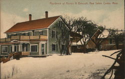 Residence of Alonzo H. Bancroft, New Salem Centre Massachusetts Postcard Postcard Postcard