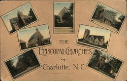 Episcopal Churches Charlotte, NC Postcard Postcard Postcard