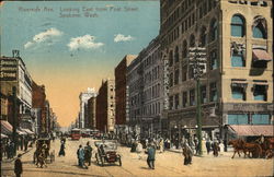 Riverside Avenue, Looking East From Post Street Spokane, WA Postcard Postcard Postcard