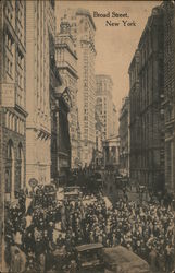 Broad Street New York, NY Postcard Postcard Postcard