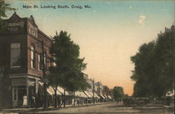 Main Street Looking South Postcard