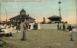 View near State Bath House Postcard