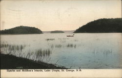 Sparks and Milliken's Islands, Lake Utopia Postcard