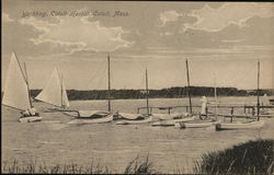 Yachting, Cotuit Harbor Massachusetts Postcard Postcard Postcard