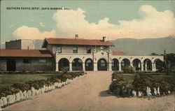 Southern Pacific Depot Santa Barbara, CA Postcard Postcard Postcard