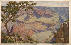 View from El Tovar Hotel Grand Canyon National Park, AZ Postcard Postcard Postcard