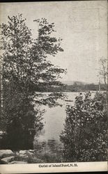 Outlet of Island Pond Postcard