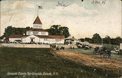 Genesee County Fair Grounds Postcard