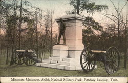 Minnesota Monument, Shiloh National Military Park Pittsburg Landing, TN Postcard Postcard Postcard