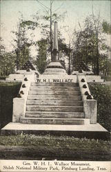 General W. H. L. Wallace Monument, Shiloh National Military Park Pittsburg Landing, TN Postcard Postcard Postcard