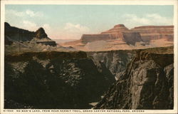 No Man's Land, From Near Hermit Trail Arizona Grand Canyon National Park Postcard Postcard Postcard