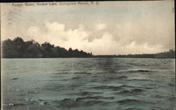 Rough Water on Amber Lake Postcard