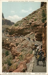 Along the Cliffs on Hermit Trail Postcard