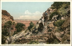 On Hermit Trail Grand Canyon National Park, AZ Postcard Postcard Postcard