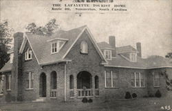 The Lafayette Tourist Home, Route 401 Summerton, SC Postcard Postcard Postcard