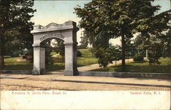 Entrance to Jenks Park, Broad Street Postcard