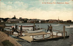 At the Boating Pier Nantucket, MA Postcard Postcard Postcard