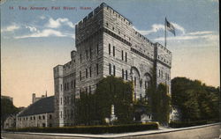 The Armory Fall River, MA Postcard Postcard Postcard