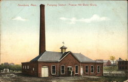 Pumping Station at Powow Hill Water Works Postcard