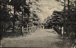 Rustic Bridge, Whalom Park Postcard