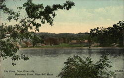 The Pines from Riverside, Merrimac River Haverhill, MA Postcard Postcard Postcard