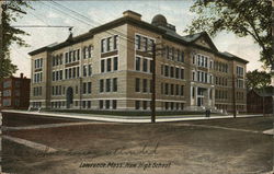 New High School Lawrence, MA Postcard Postcard Postcard