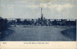 Central Hill Battery Postcard