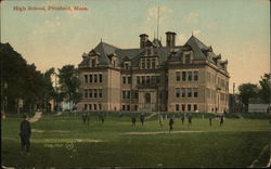 High School Pittsfield, MA Postcard Postcard Postcard