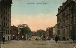 West Street Pittsfield, MA Postcard Postcard Postcard