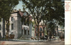 City Hall and Library, Pleasant Street New Bedford, MA Postcard Postcard Postcard