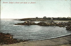 Senator Lodge's Home and Rocks at Nahant Massachusetts Postcard Postcard Postcard