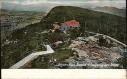 Summit of Mt. Tom, Showing Upper Station Holyoke, MA Postcard Postcard Postcard