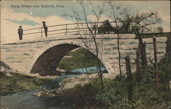 Stone Bridge Emporia, KS Postcard Postcard Postcard