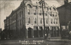 Hotel Grand Circa 1911 Muscatine, IA Postcard Postcard Postcard