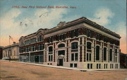 New First National Bank Postcard