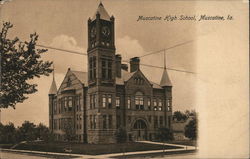 Muscatine High School Iowa Postcard Postcard Postcard