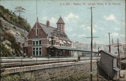 Lehigh Valley R. R. Station Postcard