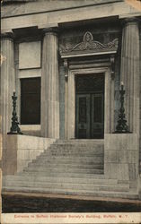 Entrance to Buffalo Historical Society's Building Postcard