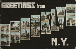 Greetings from Brooklyn New York Postcard Postcard Postcard