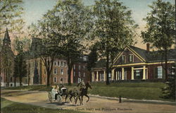 St. Johnsbury Academy - South Hall and Principals Residence Vermont Postcard Postcard Postcard