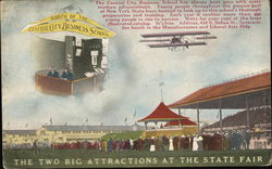 The Two Big Attractions at the State Fair Postcard